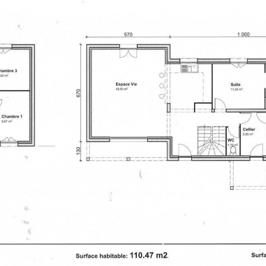  PLANET'IMMO : Maison / Villa | ANJOU (38150) | 110 m2 | 229 000 € 